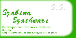 szabina szathmari business card