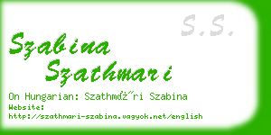 szabina szathmari business card